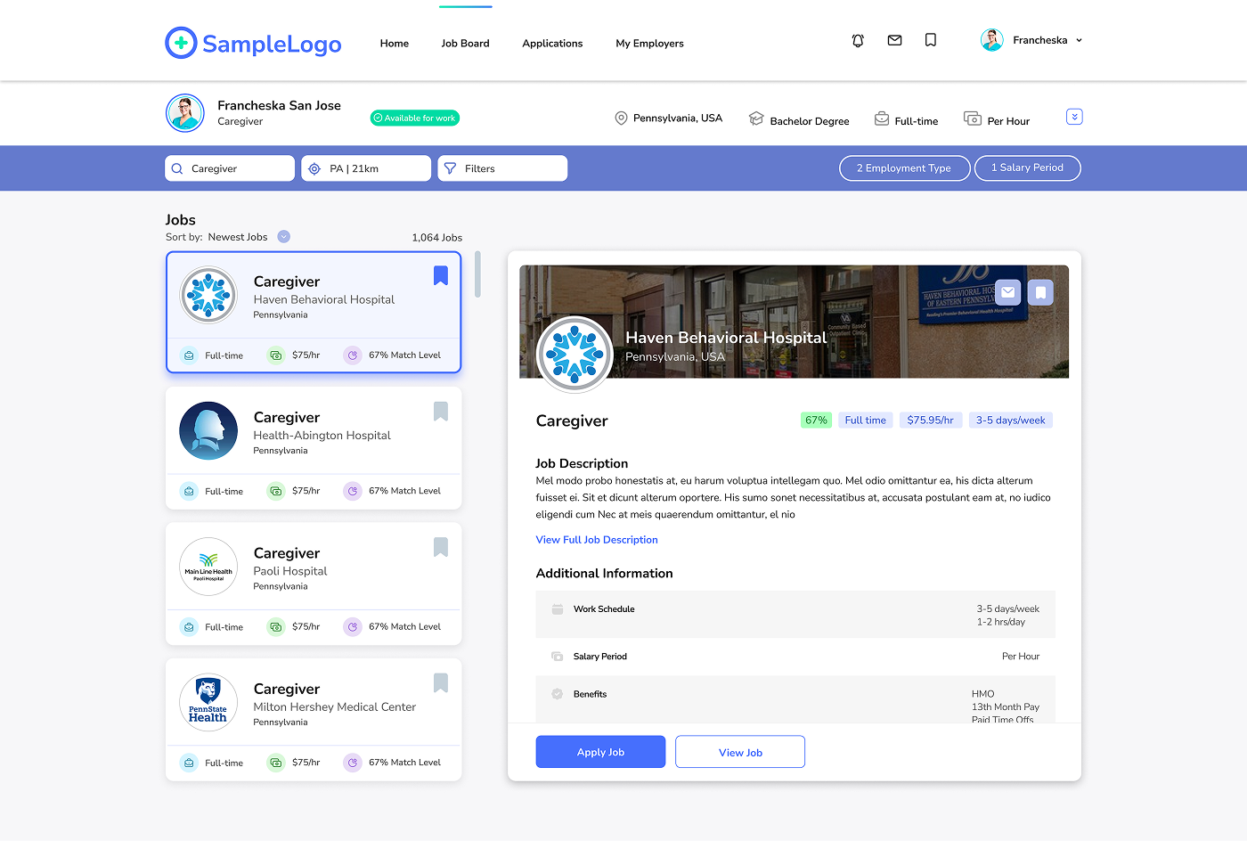 Healthcare Workforce Matchmaking App screenshot 3
